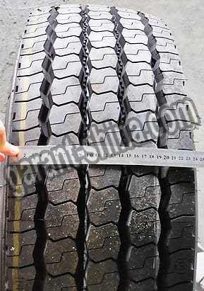 Challenger CUH2 (рулевая) 315/80 R22.5 156J/150L 18PR - Фото замера ширины протектора